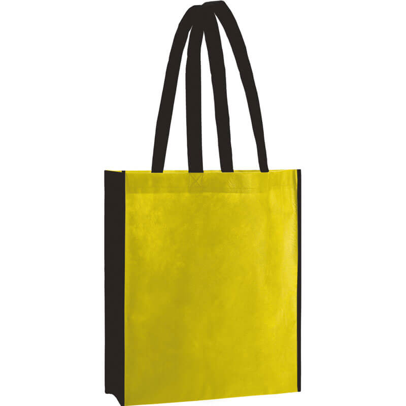 PP Tasche City Bag 2 mit langen Henkeln in Gelb/Schwarz | Druckerei Dorsten.de