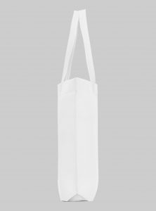 Einkaufstasche im Querformat Weiss 44 x 30 x 10 cm