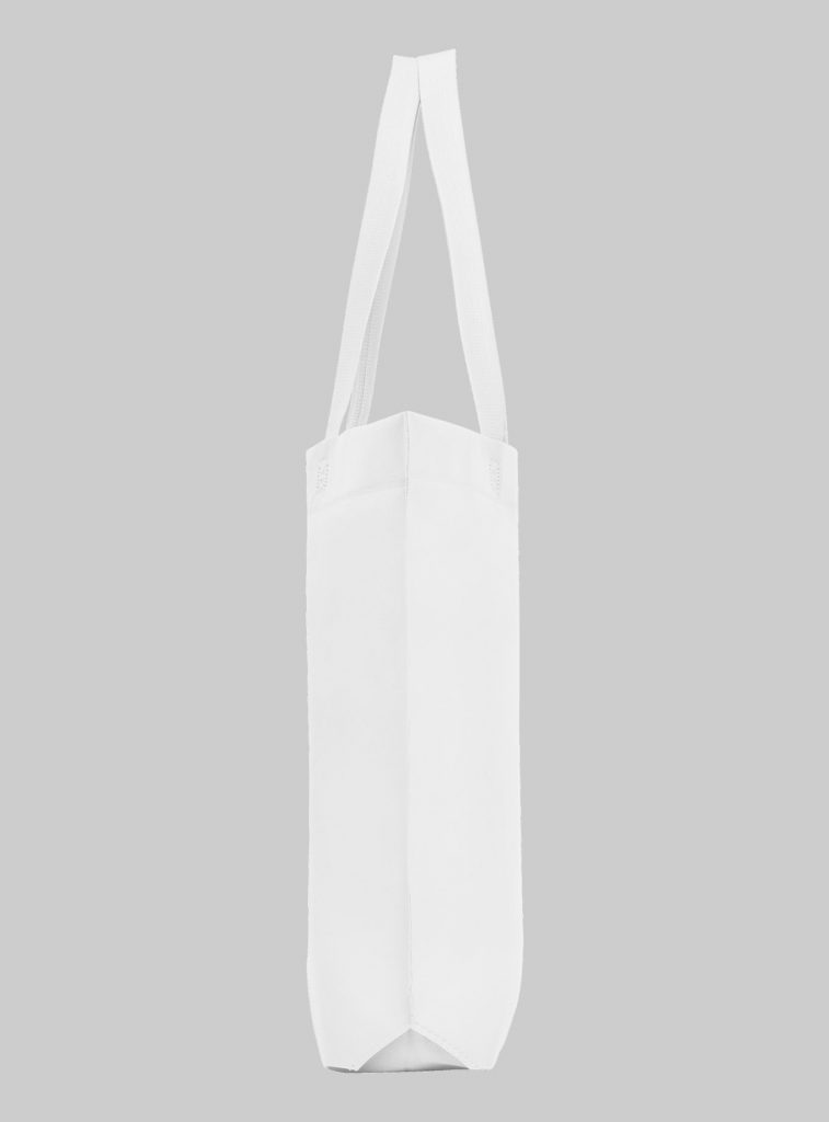 Einkaufstasche im Querformat Weiss 44 x 30 x 10 cm