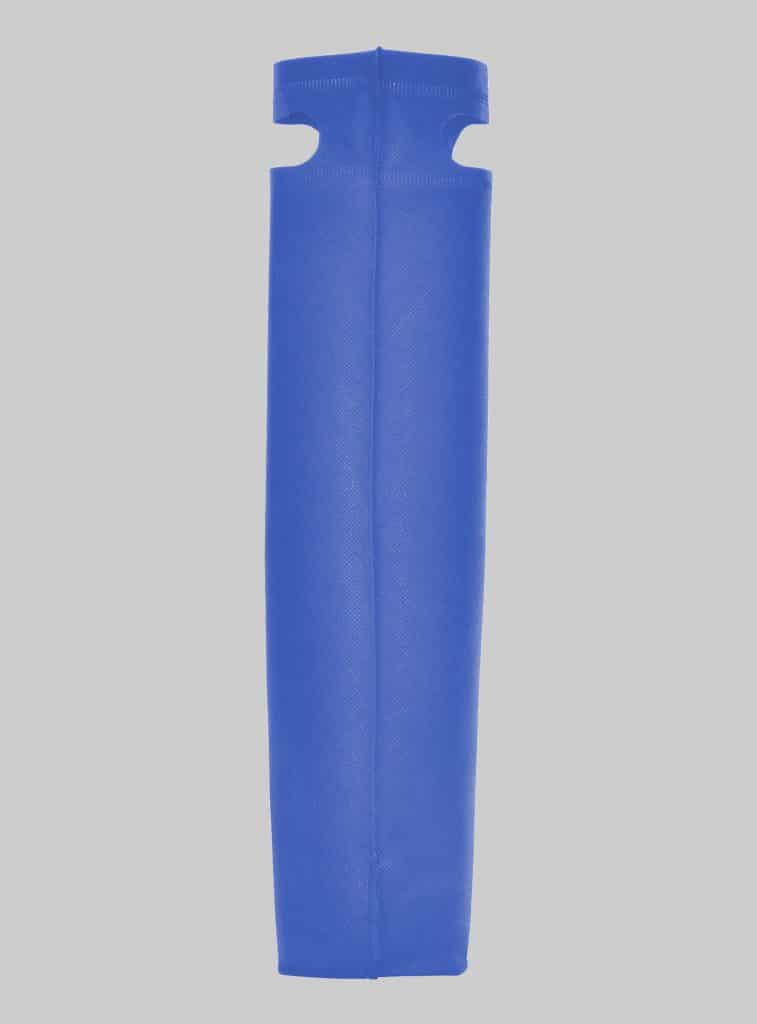 PP Einkaufstasche mit Tragegriff Blau Seitenansicht 44 x 30 x 10 cm