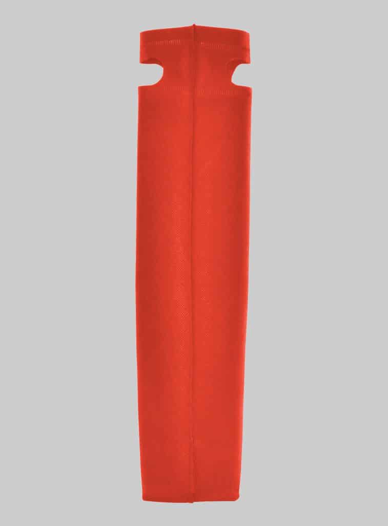 PP Einkaufstasche mit Tragegriff Rot Seitenansicht 44 x 30 x 10 cm